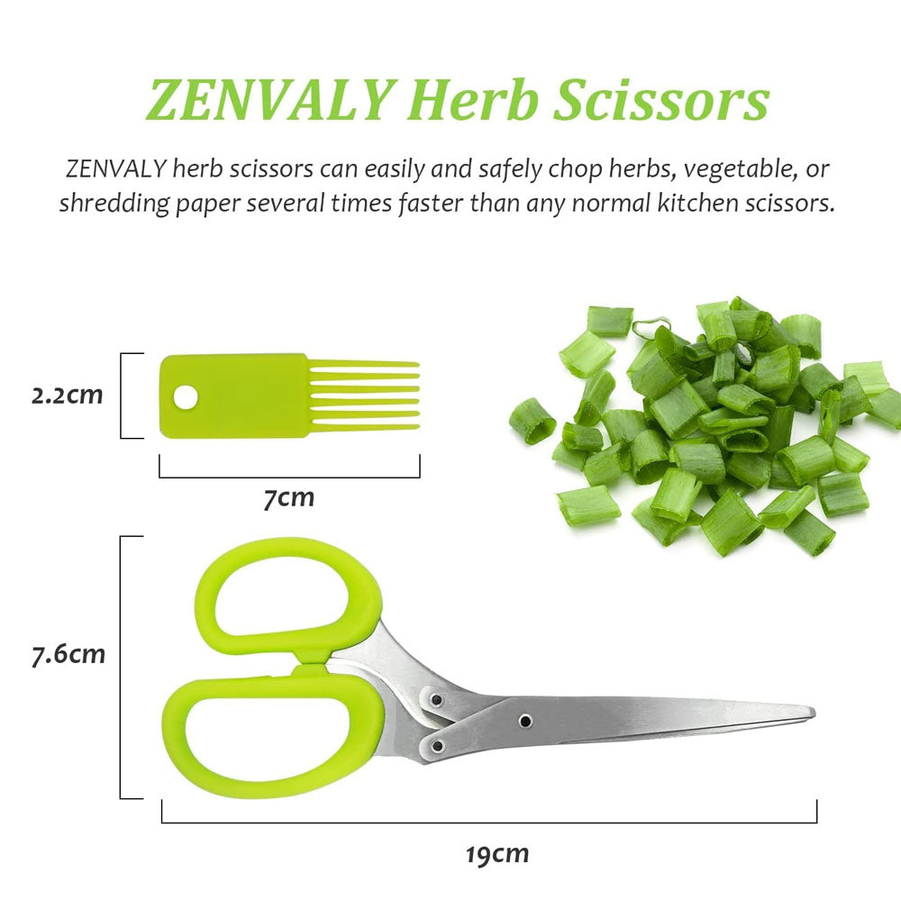 InnovaGoods 5-in-1 Multi-Blade Kitchen Scissors – Multi-Purpose Cutter